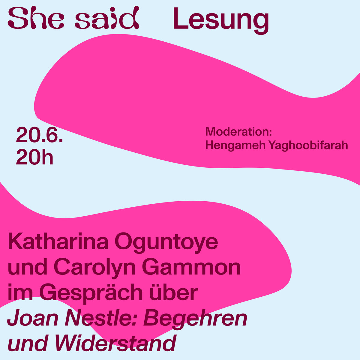 Lade das Bild in den Galerie-Viewer, Lesung Katharina Oguntoye und Carolyn Gammon über Joan Nestle
